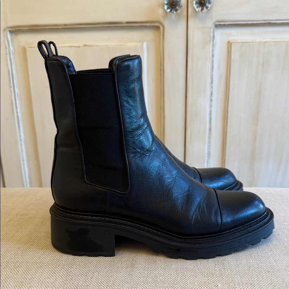 Veronica Beard Black Ankle Boots